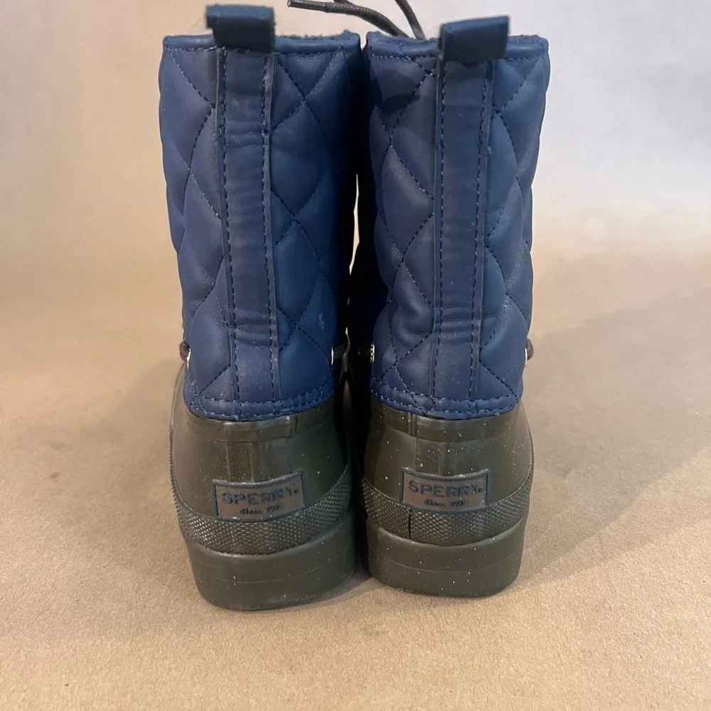 Sperry Top Sider Navy Blue Gosling Duck Boots Waterproof Women’s Size US 8